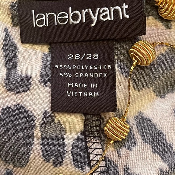 PLUS SIZE!!🔥SALE🔥LANE BRYANT LEOPARD ANIMAL PRINT JERSEY WRAP DRESS SZ 26/2 - Picture 4 of 12